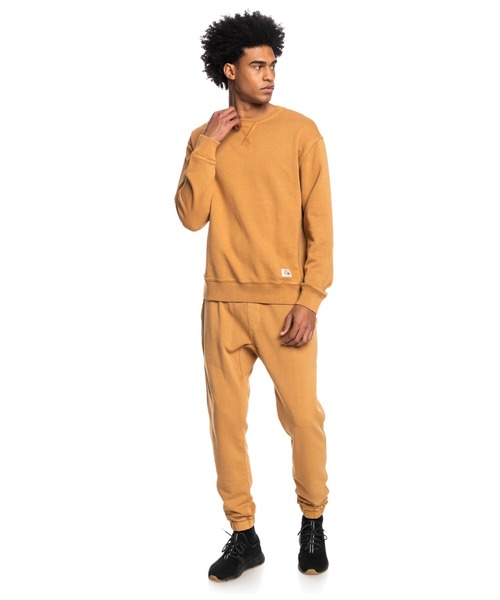 QUIKSILVER オレンジ ホワイト スウェット クイックシルバー