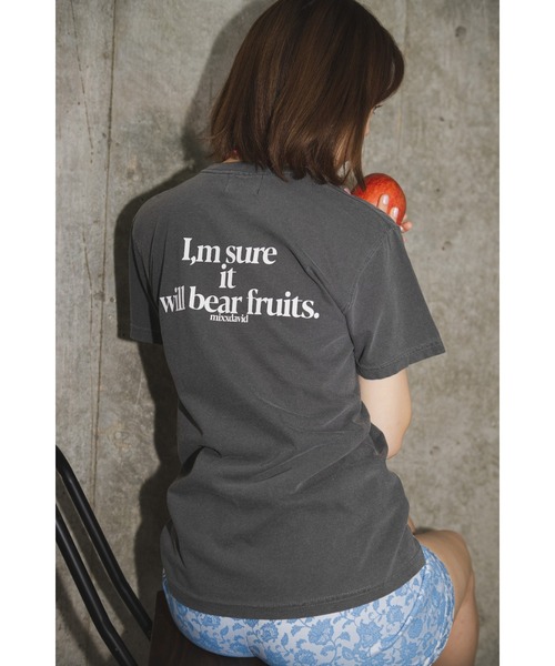 PARKS TOKYO SELECT(パークストウキョウセレクト)の「【MF】MIXX DAVID / fruits cat Tシャツ(Tシャツ/カットソー・レディース・ホワイト/ブラック・SMALL/MEDIUM)」の9枚目の写真