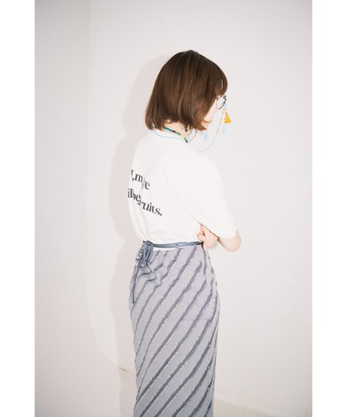 PARKS TOKYO SELECT(パークストウキョウセレクト)の「【MF】MIXX DAVID / fruits cat Tシャツ(Tシャツ/カットソー・レディース・ホワイト/ブラック・SMALL/MEDIUM)」の3枚目の写真