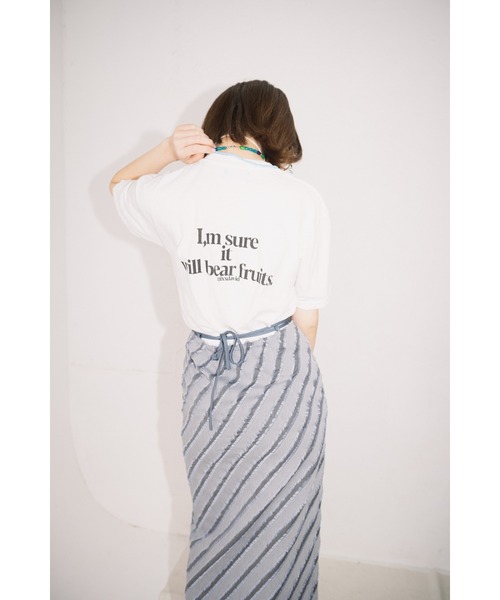 PARKS TOKYO SELECT(パークストウキョウセレクト)の「【MF】MIXX DAVID / fruits cat Tシャツ(Tシャツ/カットソー・レディース・ホワイト/ブラック・SMALL/MEDIUM)」の11枚目の写真