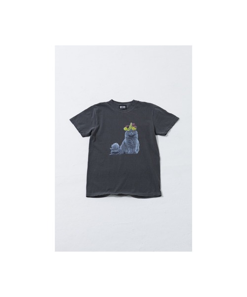 PARKS TOKYO SELECT(パークストウキョウセレクト)の「【MF】MIXX DAVID / fruits cat Tシャツ(Tシャツ/カットソー・レディース・ホワイト/ブラック・SMALL/MEDIUM)」の10枚目の写真
