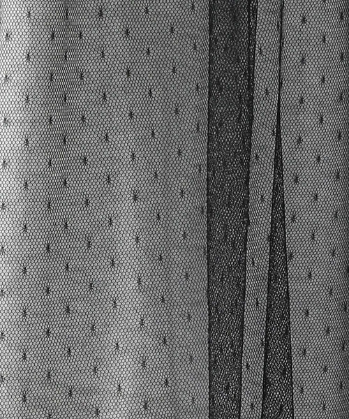 niko and...(ニコアンド)の「ドットチュールカバーキャミソール ワンピース(ワンピース・レディース・ブラック/オフホワイト・FREE)」の13枚目の写真