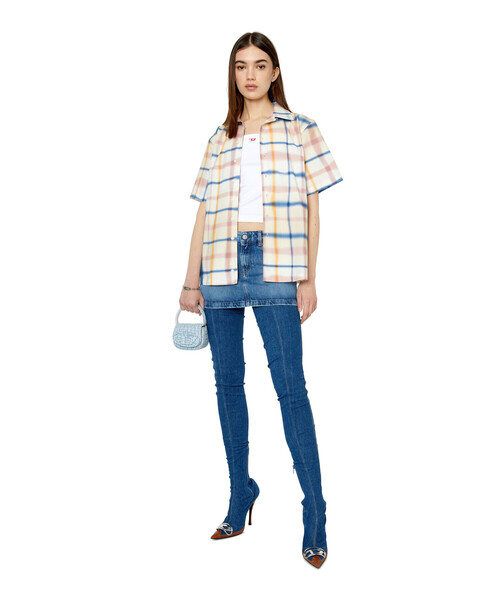 美品 DIESEL レディース 半袖シャツ 半袖ブラウス DIESEL（ディーゼル）の「レディース 半袖シャツ トップス
