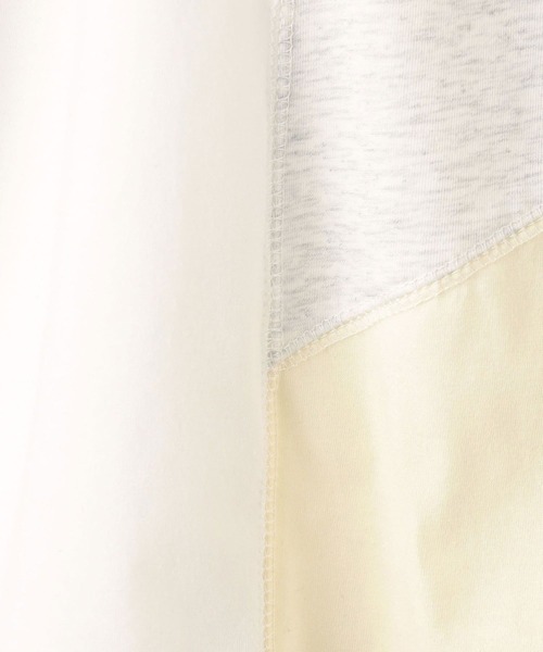 179/WG（イチナナキュウダブルジー）の「カラーブロックTシャツ（Tシャツ/カットソー・レディース・ネイビー/オフホワイト/オートミール・FREE）」の4枚目の写真