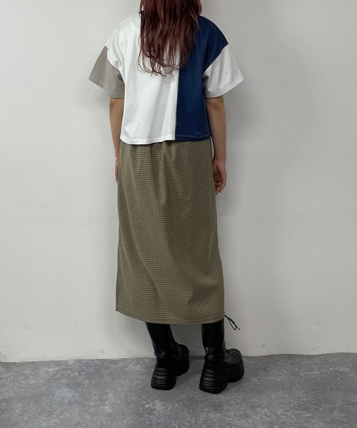 179/WG（イチナナキュウダブルジー）の「カラーブロックTシャツ（Tシャツ/カットソー・レディース・ネイビー/オフホワイト/オートミール・FREE）」の19枚目の写真