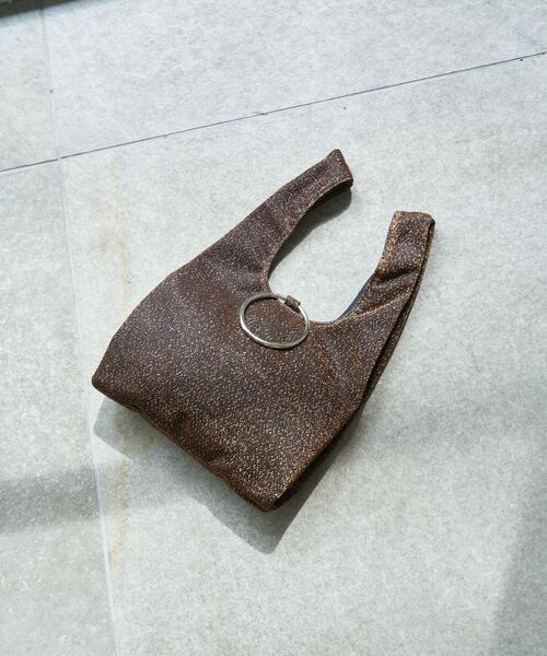 coen（コーエン）の「ギラギラリングミニバッグ（トートバッグ・レディース・ターコイズブルー/シルバー/ゴールド・FREE）」の4枚目の写真