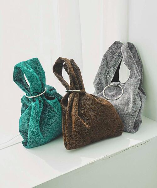 coen（コーエン）の「ギラギラリングミニバッグ（トートバッグ・レディース・ターコイズブルー/シルバー/ゴールド・FREE）」の5枚目の写真