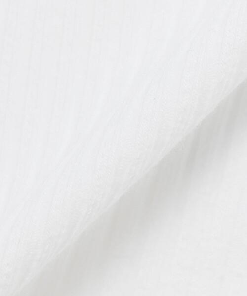 INGNI（イング）の「胸刺しゅうロゴリブキャミ（キャミソール・レディース・オフホワイト/ブラック・M）」の6枚目の写真