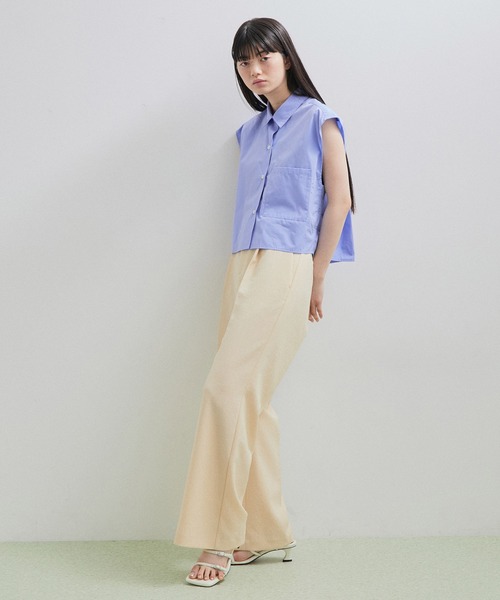 ADAM ET ROPE'(アダムエロペ)の「【VIOLETTE ROOM for ADAM ET ROPE'】別注 SHIRT(シャツ/ブラウス・レディース・ブルー/ラベンダー・FREE)」の5枚目の写真
