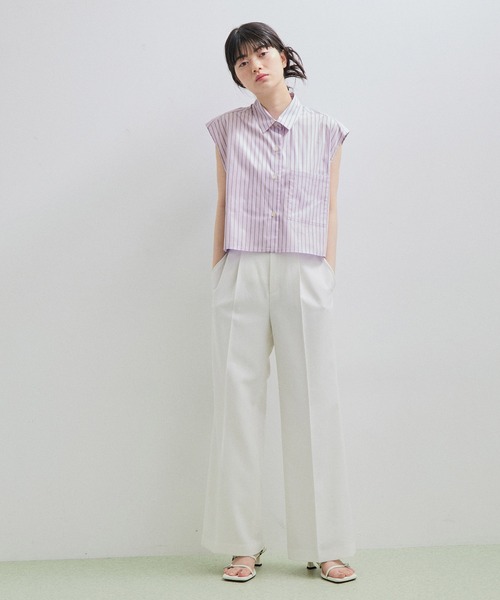 ADAM ET ROPE'(アダムエロペ)の「【VIOLETTE ROOM for ADAM ET ROPE'】別注 SHIRT(シャツ/ブラウス・レディース・ブルー/ラベンダー・FREE)」の6枚目の写真