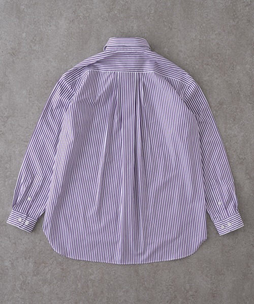 た*と様 リバプール XL 黒 ストライプ シャツ AMBIDEX Store △無地・ストライプ・ギンガム W釦シャツ(F クロ