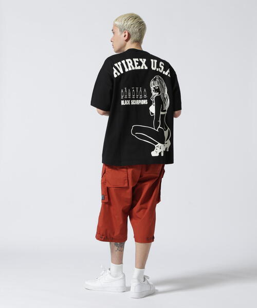 《WEB&DEP限定》BLACK SCORPIONS S/S T-SHIRT/ブラックスコーピオンズ 半袖 Tシャツ（Tシャツ/カットソー）｜AVIREX（アヴィレックス）