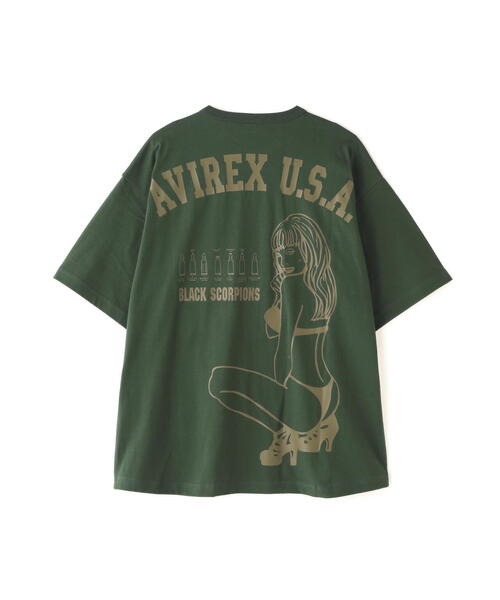 《WEB&DEP限定》BLACK SCORPIONS S/S T-SHIRT/ブラックスコーピオンズ 半袖 Tシャツ（Tシャツ/カットソー）｜AVIREX（アヴィレックス）