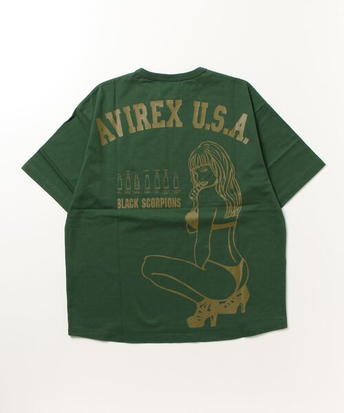 《WEB&DEP限定》BLACK SCORPIONS S/S T-SHIRT/ブラックスコーピオンズ 半袖 Tシャツ（Tシャツ/カットソー）｜AVIREX（アヴィレックス）