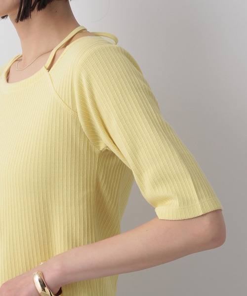 LOWRYS FARM(ローリーズファーム)の「レイヤードライクテレコ5S 905394(Tシャツ/カットソー・レディース・ブラック/ホワイト/イエロー・FREE)」の11枚目の写真