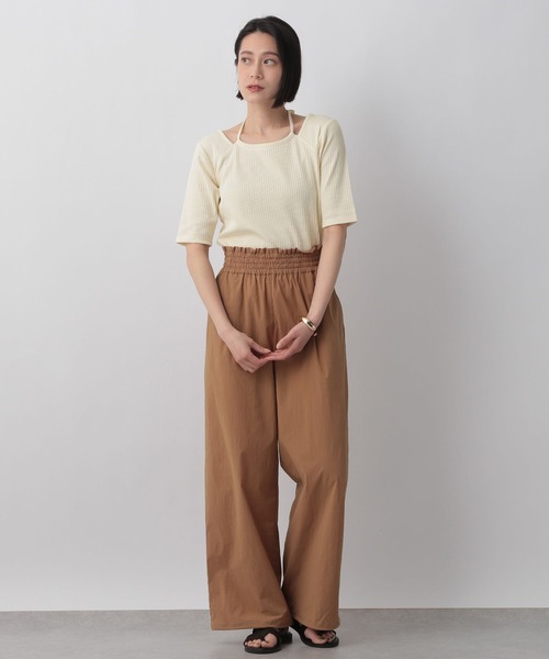 LOWRYS FARM(ローリーズファーム)の「レイヤードライクテレコ5S 905394(Tシャツ/カットソー・レディース・ブラック/ホワイト/イエロー・FREE)」の7枚目の写真