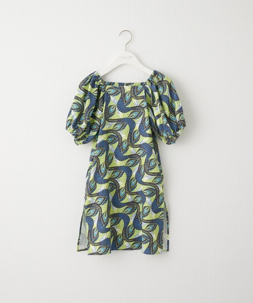 CIAOPANIC TYPY（チャオパニックティピー）の「【KIDS】バティック柄リネン2WAYオフショルワンピ（ワンピース・キッズ・ブルー/イエロー・S/M/L/XL/XXL）」の12枚目の写真