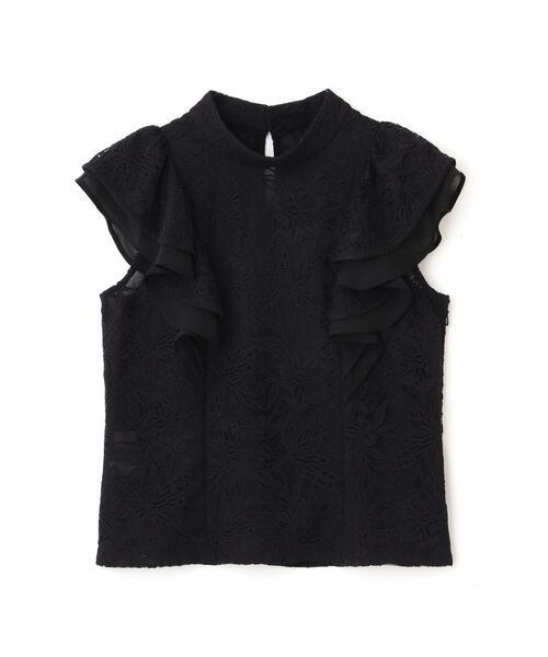 PROPORTION BODY DRESSING（プロポーションボディドレッシング）の「レースラッフルブラウス / 1213210500（シャツ/ブラウス・レディース・ブラック/ホワイト系その他/パープル・SMALL/MEDIUM）」の11枚目の写真