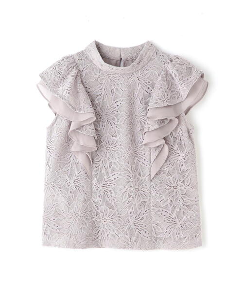 PROPORTION BODY DRESSING（プロポーションボディドレッシング）の「レースラッフルブラウス / 1213210500（シャツ/ブラウス・レディース・ブラック/ホワイト系その他/パープル・SMALL/MEDIUM）」の19枚目の写真