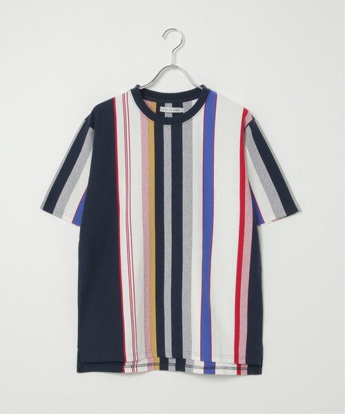 NO NEED(ノーニード)の「USAコットンストライプTシャツ(Tシャツ/カットソー・メンズ・グレー系その他/マスタード/ネイビー・L/LL)」の8枚目の写真