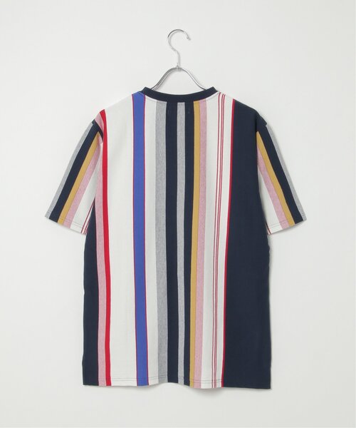 NO NEED(ノーニード)の「USAコットンストライプTシャツ(Tシャツ/カットソー・メンズ・グレー系その他/マスタード/ネイビー・L/LL)」の9枚目の写真