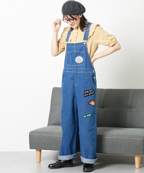Le temps riche（ルタンリッシュ）の「ワッペン付きオーバーオール
