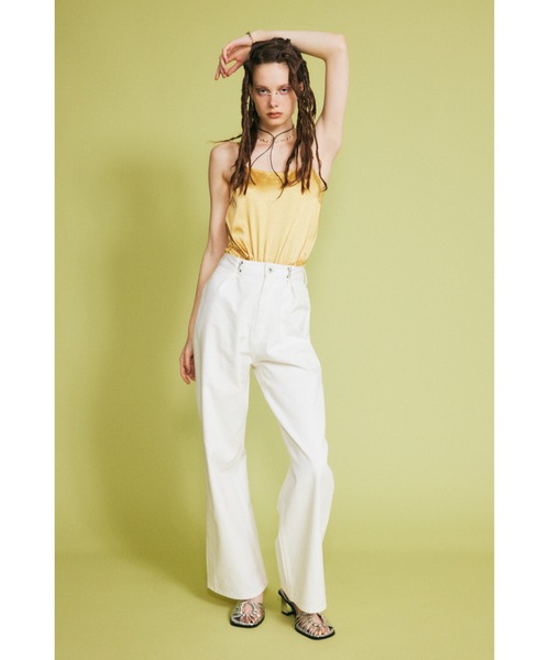 SLY（スライ）の「BACK OPEN SATIN BODYSUIT バックオープン サテン