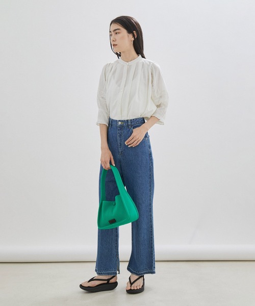 SALON adam et rope'(サロン アダム エ ロペ)の「【洗える】リバーレースボリュームスリーブブラウス(シャツ/ブラウス・レディース・オフホワイト/ブラック・FREE)」の10枚目の写真