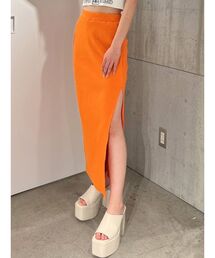 GYDA | DEEPスリット リブロングスカート(スカート)