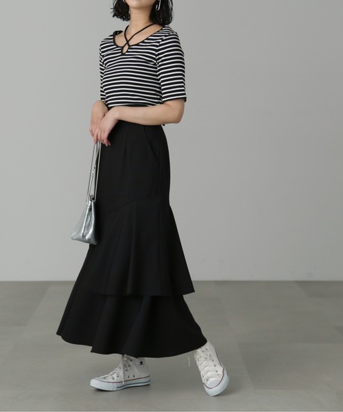 FREE'S MART(フリーズマート)の「【低身長サイズ/Sシリーズ】◆アシメティアードマーメイドスカート(スカート・レディース・ブラック/ベージュ/ピンク・SMALL/MEDIUM/X-SMALL)」の12枚目の写真