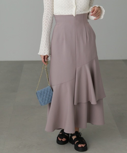 FREE'S MART(フリーズマート)の「【低身長サイズ/Sシリーズ】◆アシメティアードマーメイドスカート(スカート・レディース・ブラック/ベージュ/ピンク・SMALL/MEDIUM/X-SMALL)」の5枚目の写真