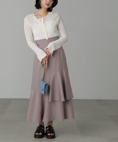 FREE'S MART(フリーズマート)の「【低身長サイズ/Sシリーズ】◆アシメティアードマーメイドスカート(スカート・レディース・ブラック/ベージュ/ピンク・SMALL/MEDIUM/X-SMALL)」の10枚目の写真