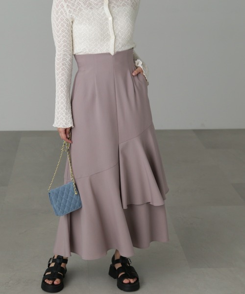 FREE'S MART(フリーズマート)の「【低身長サイズ/Sシリーズ】◆アシメティアードマーメイドスカート(スカート・レディース・ブラック/ベージュ/ピンク・SMALL/MEDIUM/X-SMALL)」の14枚目の写真