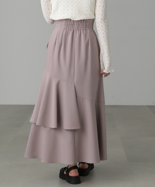 FREE'S MART(フリーズマート)の「【低身長サイズ/Sシリーズ】◆アシメティアードマーメイドスカート(スカート・レディース・ブラック/ベージュ/ピンク・SMALL/MEDIUM/X-SMALL)」の8枚目の写真