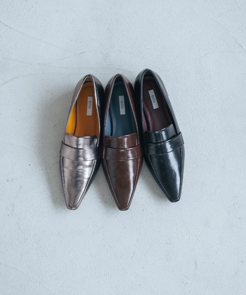 EVOL（イーボル）の「【EVOL】デザインヒールコインローファー IV5188（ローファー・レディース・ブラウン/ブラック/シルバーグレー・23.0cm/24.5cm/22.5cm/23.5cm/25.0cm/22.0cm/24.0cm）」の21枚目の写真