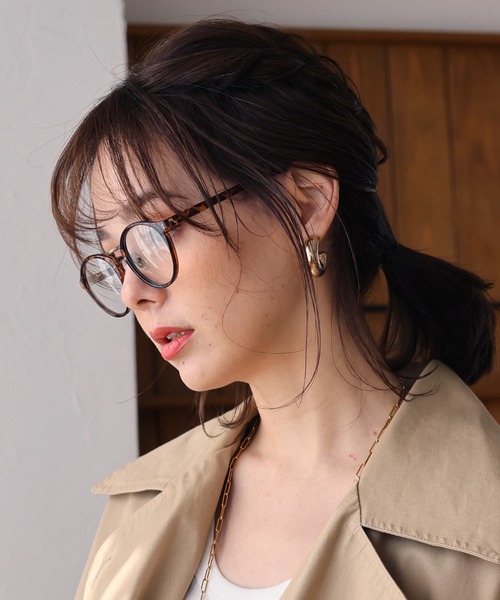 LUGG NAGG（ラグナグ）の「くもりにくいダテメガネ ボストン ブルーライトカット 曇らない 曇り止め（メガネ・レディース・その他1/その他4/その他6/その他3/その他5/その他2/その他・FREE）」の3枚目の写真