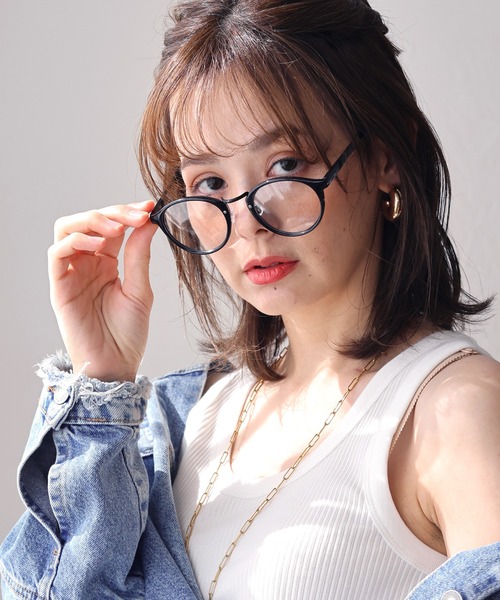 LUGG NAGG（ラグナグ）の「くもりにくいダテメガネ ボストン ブルーライトカット 曇らない 曇り止め（メガネ・レディース・その他1/その他4/その他6/その他3/その他5/その他2/その他・FREE）」の2枚目の写真
