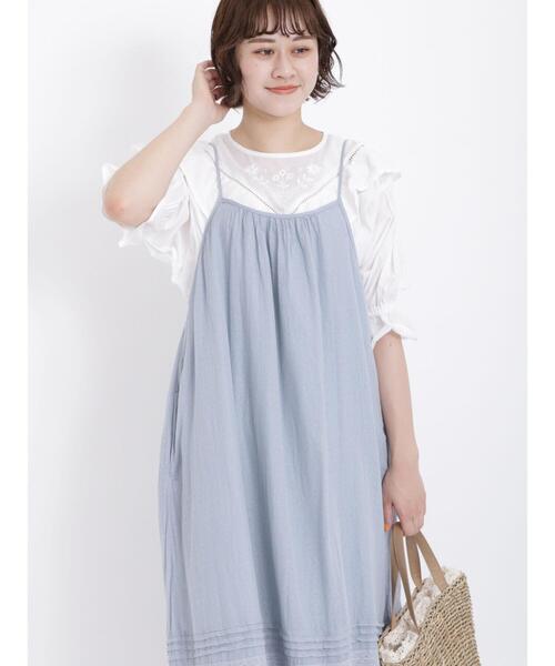 Samansa Mos2（サマンサ モスモス）の「切替フリル刺繍ブラウス（シャツ/ブラウス・レディース・ブラック/オフホワイト/ブラウン・F）」の21枚目の写真