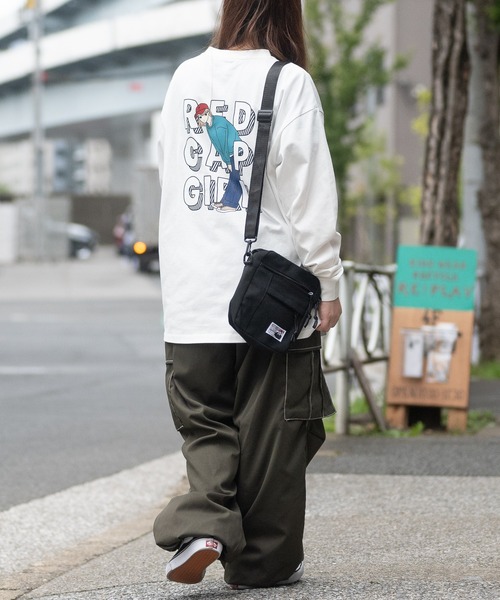 Red Cap Girl（レッドキャプガール）の「【a-r】〔Red Cap Girl/レッドキャップガール〕RCGピス付き ミニショルダーバッグ（ショルダーバッグ・メンズ・ブラック/ホワイト・FREE）」の8枚目の写真