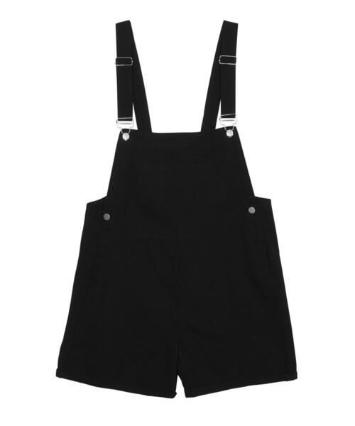 Figments（フィグメンツ）の「ショートサロペット（サロペット/オーバーオール・レディース・ブラック/オフホワイト・FREE）」の22枚目の写真