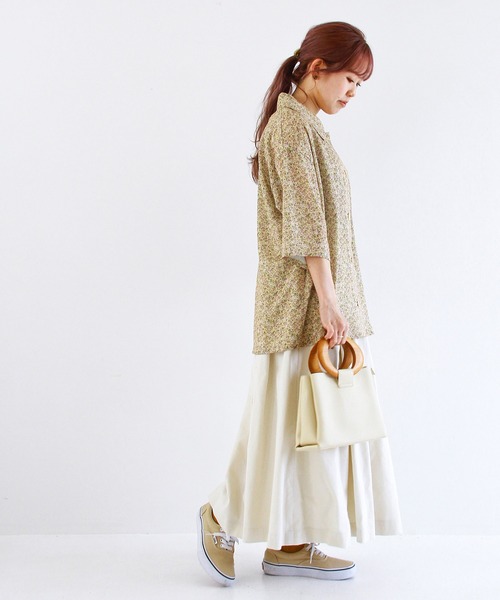 Crisp(クリスプ)の「デニムフレアスカート(スカート・レディース・ブラック/アイボリー・FREE)」の19枚目の写真