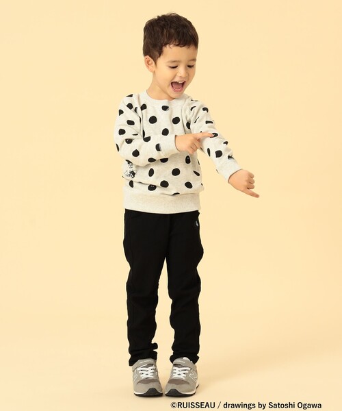 BEAMS mini（ビームスミニ）の「BEAMS mini / マリモ スウェット プルオーバー 23FW（90～150cm）（スウェット・キッズ・グレー/オートミール・150/120/140/110/100/130/90）」の3枚目の写真
