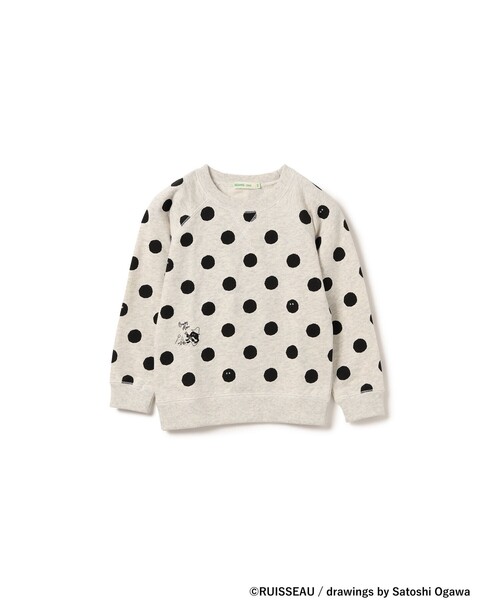 BEAMS mini（ビームスミニ）の「BEAMS mini / マリモ スウェット プルオーバー 23FW（90～150cm）（スウェット・キッズ・グレー/オートミール・150/120/140/110/100/130/90）」の7枚目の写真