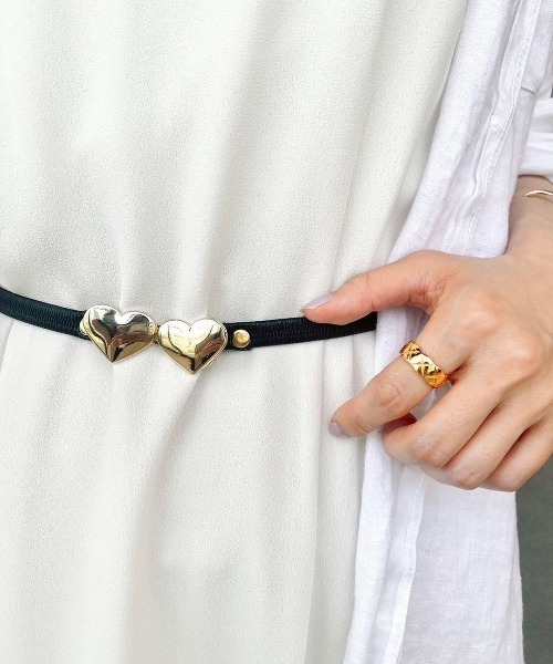 flower（フラワー）の「ハートベルト（ベルト・レディース・アイボリー/ブラック・FREE）」の14枚目の写真