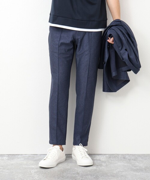 NOLLEY'S goodman（ノーリーズグッドマン）の「《セットアップ対応》TRABEST メランジニット イージーパンツ（その他パンツ・メンズ・チャコールグレー/ネイビー/ブルー・M/L/XL/S）」の4枚目の写真