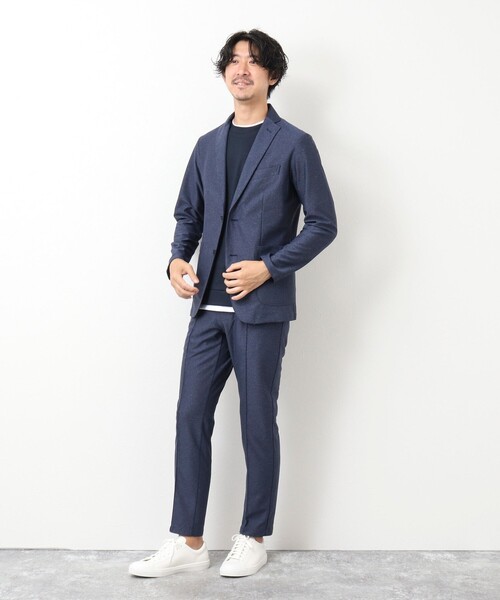 NOLLEY'S goodman（ノーリーズグッドマン）の「《セットアップ対応》TRABEST メランジニット イージーパンツ（その他パンツ・メンズ・チャコールグレー/ネイビー/ブルー・M/L/XL/S）」の12枚目の写真