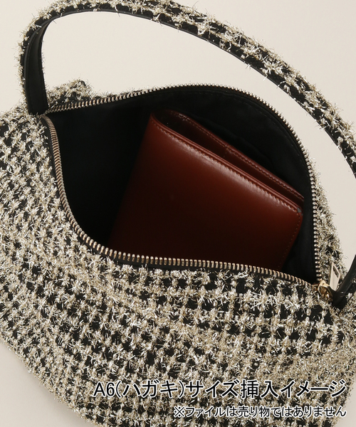 IENA（イエナ）の「【L'AURA】ラメツイードバッグ（ハンドバッグ