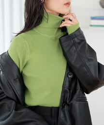 WEGO | WEGO/【23年秋冬新作】リブタートルネックニット(ニット/セーター)