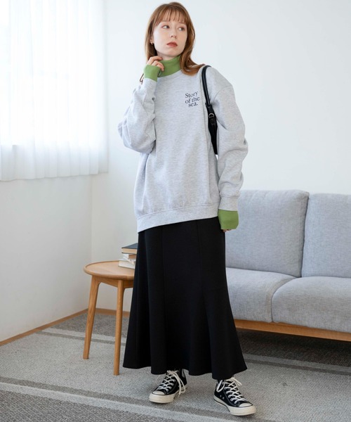 WEGO(ウィゴー)の「WEGO/リブタートルネックニット(ニット/セーター・レディース・グリーン系その他/ダークグレー/オフホワイト/オレンジ/ブラック/ブラック系その他5/ブルー/ホワイト系その他5/レッド・FREE)」の20枚目の写真