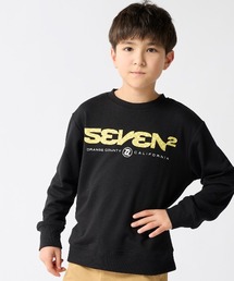 SEVEN2（セブンツー）の「【SEVEN2】キッズ裏毛クルーネックスウェット　バックプリント　トレーナー（スウェット）」